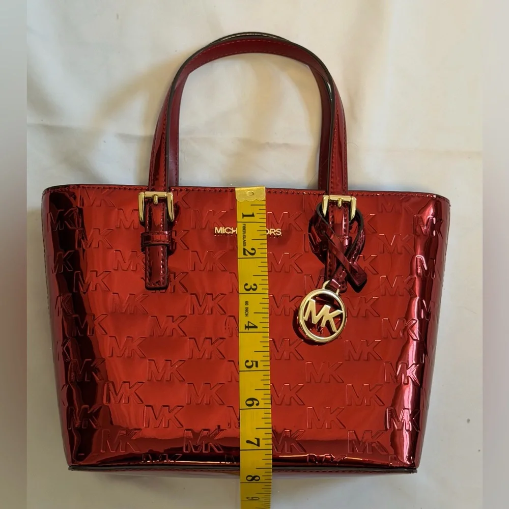 Michael Kors XS Cherry Convertible TZ Tote Bag NWT Crossbody Red - Picture 4 of 7